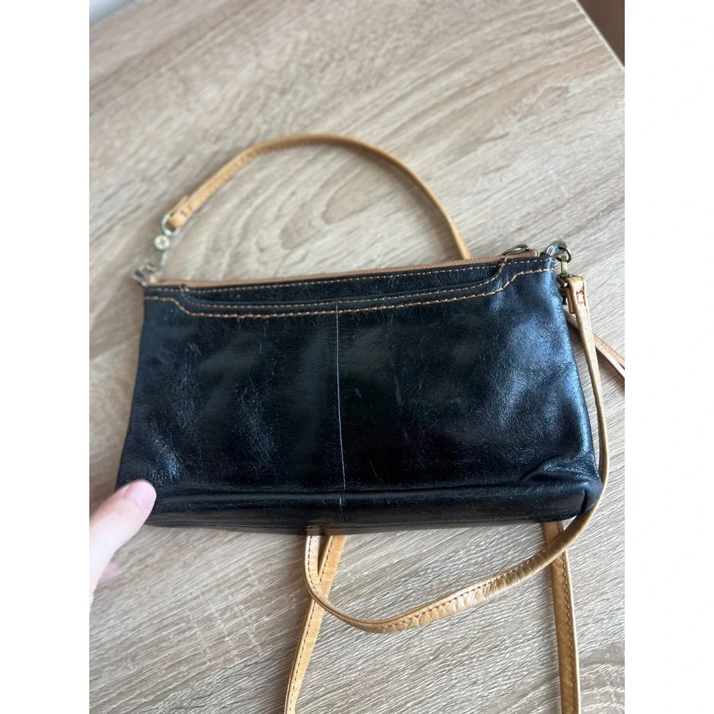 Hobo Black Leather Crossbody Cadence Vintage Hide Small Convertible Crossbody‎